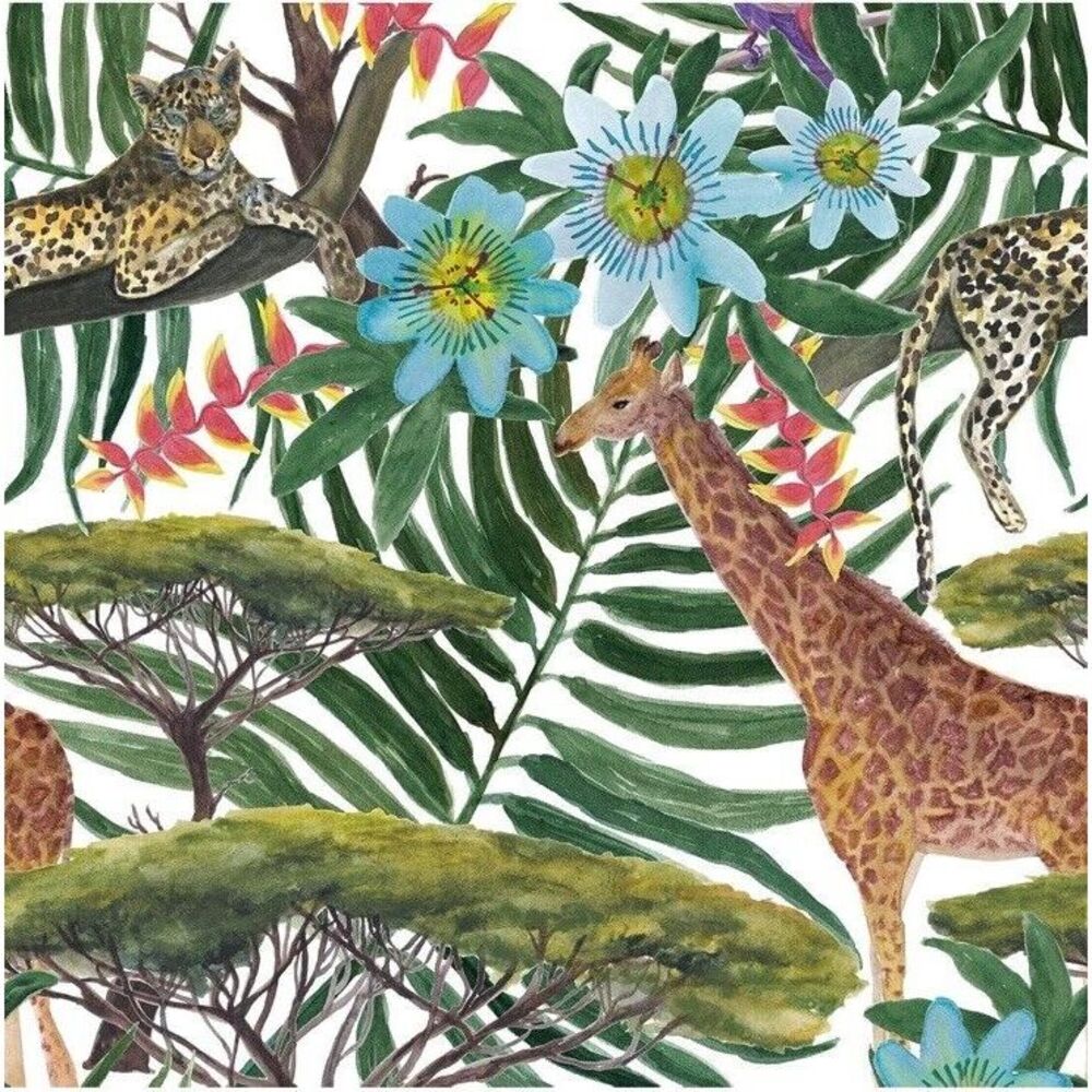 Tropical Forest Animal Peel and Stick Wallpaper‎ 17.7"x236"  Qty 2 ROLLS